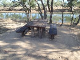 Picnic table and chairs