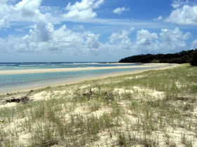 View towards North Point, Mulgumpin (Moreton Island).