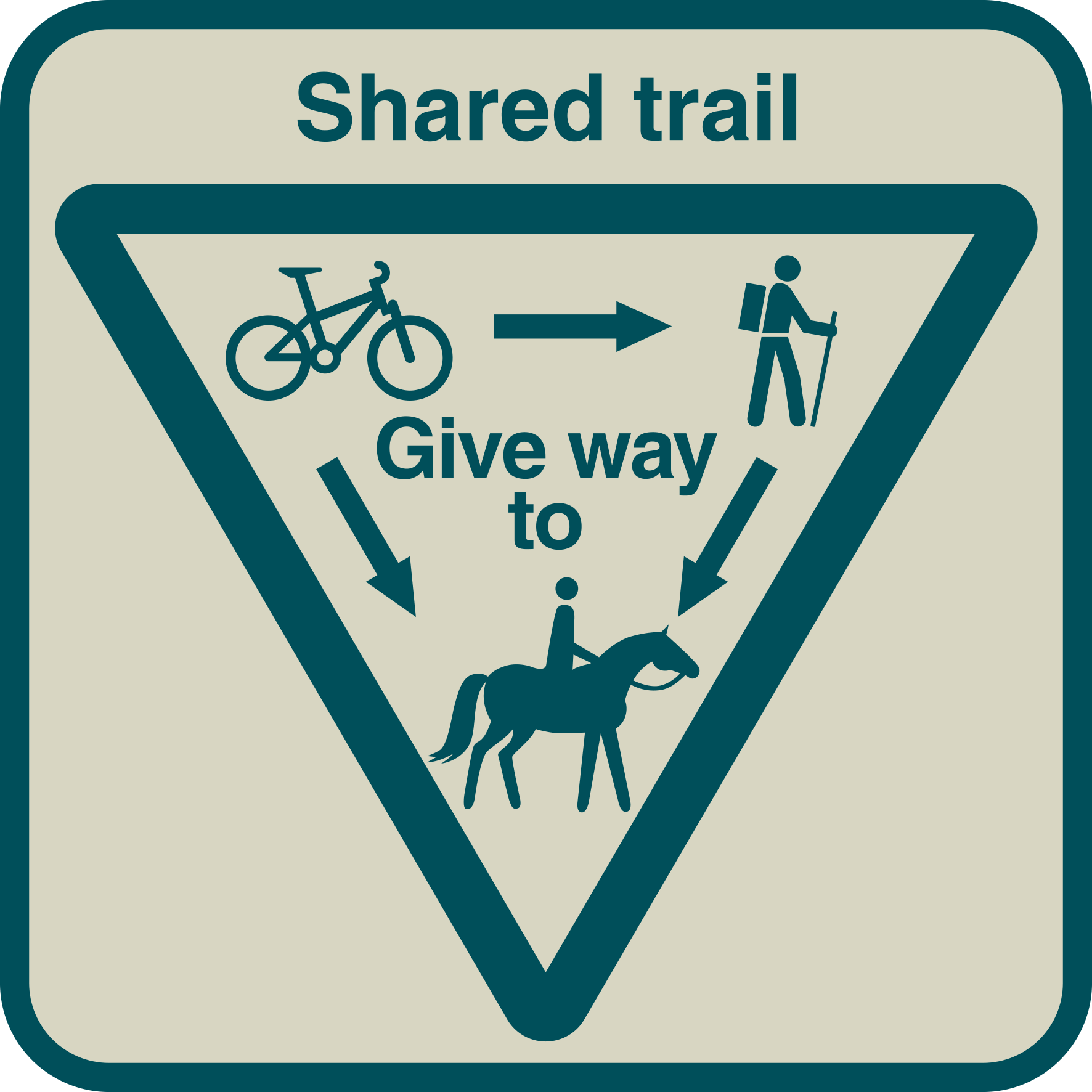 Shared trail icon